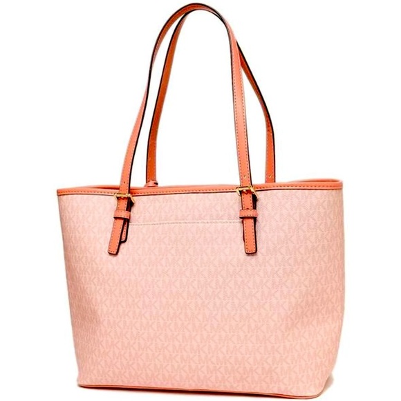 MICHAEL KORS JET SET TRAVEL MEDIUM CARRYALL TOTE SHERBERT MULTI COLOR - Picture 3 of 16